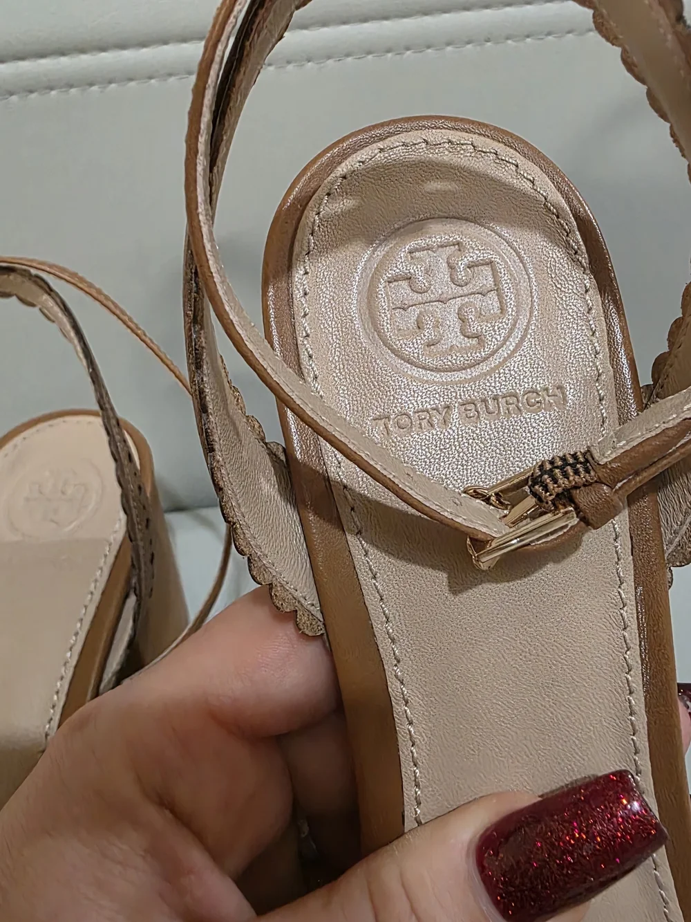 Tory Burch brown leather